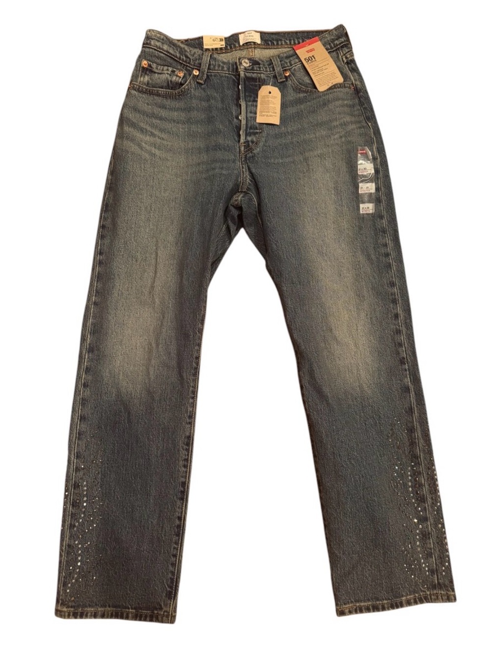 Levi’s 501 Curve Rhinestone Jeans – Women’s 31x30, NWT - Picture 2 of 8
